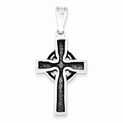 Sterling Silver Antiqued Iona Cross Pendant, Pendants for Necklace