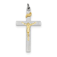 Sterling Silver & Vermeil INRI Crucifix Charm hide-image