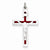 Sterling Silver Enameled Crucifix pendant, Pendants for Necklace
