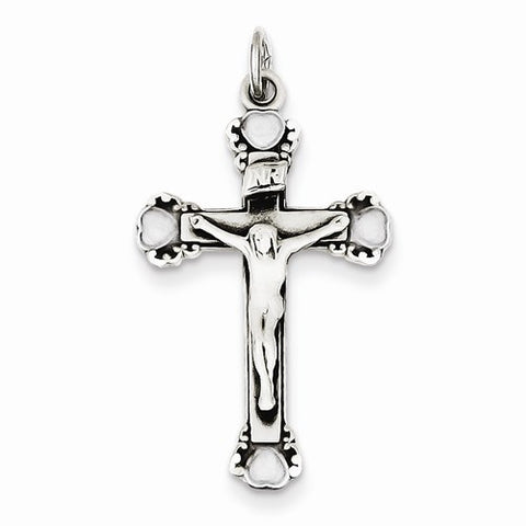 Sterling Silver Antiqued Crucifix pendant, Lovely Pendants for Necklace