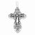 Sterling Silver Antiqued Crucifix pendant, Pendants for Necklace