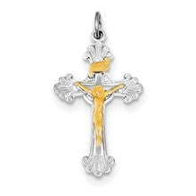 Sterling Silver & Vermeil INRI Crucifix Charm hide-image
