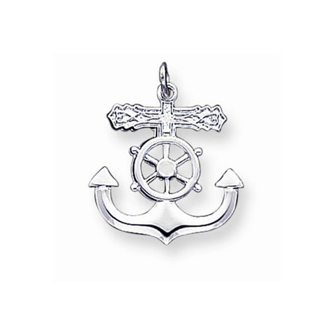 Sterling Silver Mariner Cross Pendant, Classy Pendants for Necklace