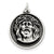 Antiqued Ecce Homo Medal, Pendants and Charm in Sterling Silver
