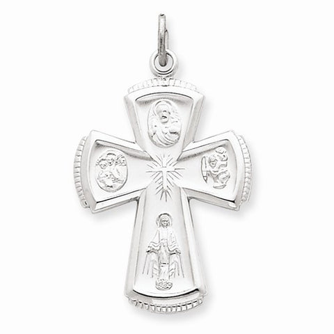 Sterling Silver Satin Cross pendant, Lovely Pendants for Necklace