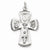 Sterling Silver Antiqued Cross Pendant, Stylish Pendants for Necklace