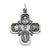 Sterling Silver Antiqued 4-way Medal Charm hide-image