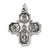 Sterling Silver Antiqued 4-way Medal, Adorable Charm hide-image