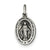 Sterling Silver Antiqued Miraculous Medal, Gorgeous Charm hide-image