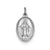 Miraculous Medal Charm in Sterling Silver