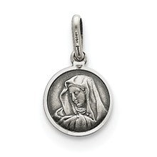 Sterling Silver Our Lady of Sorrows Medal, Charm hide-image
