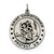 St. Christopher Medal, Gorgeous Charm in Sterling Silver