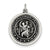 St. Christopher Medal, Lovely Charm in Sterling Silver
