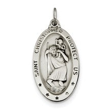 Sterling Silver St. Christopher Medal, Stylish Charm hide-image