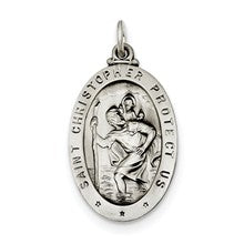 Sterling Silver St. Christopher Medal, Dazzling Charm hide-image