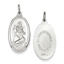 Sterling Silver St. Christopher Medal, Pretty Charm hide-image
