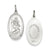 St. Christopher Medal, Pretty Charm in Sterling Silver