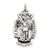 Antiqued Saint Florian Medal, Appealing Charm in Sterling Silver