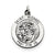 Sterling Silver Antiqued Saint Michael Medal, Stylish Charm hide-image