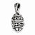 Sterling Silver Oval Prayer Box Pendant, Pendants for Necklace