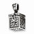 Sterling Silver Square Prayer Box Pendant, Pendants for Necklace