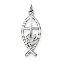 Sterling Silver Ichthus Fish Charm hide-image