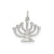 Menorah Charm in Sterling Silver