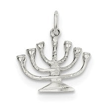 Sterling Silver Menorah Charm hide-image