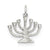 Sterling Silver Menorah Charm hide-image