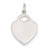 Heart Charm in Sterling Silver