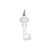 Key Charm in Sterling Silver