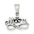 Sterling Silver Antiqued Mom Charm hide-image