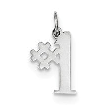 Sterling Silver # 1 Charm hide-image