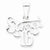Sterling Silver Sweet 16 pendant, Pretty Pendants for Necklace