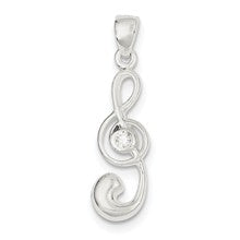 Sterling Silver Treble Clef Charm hide-image
