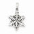 Sterling Silver Snowflake pendant, Gorgeous Pendants for Necklace