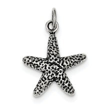 Sterling Silver Antiqued Starfish Charm hide-image