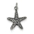 Sterling Silver Antiqued Starfish Charm hide-image