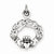 Sterling Silver Antiqued Claddagh pendant, Gorgeous Pendants for Necklace