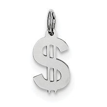 Sterling Silver Dollar Sign Charm hide-image