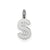 Dollar Sign Charm in Sterling Silver