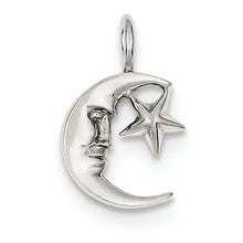 Sterling Silver Moon w/Star Charm hide-image