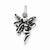 Sterling Silver Antiqued Fairy pendant, Delightful Pendants for Necklace