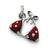 Sterling Silver Enameled Red Bikini Top Charm hide-image
