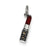 Enameled Lipstick Charm in Sterling Silver