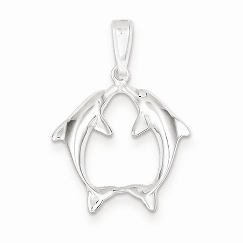 Sterling Silver Dolphin Pendant, Delightful Pendants for Necklace