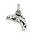 Sterling Silver Antiqued Dolphins Charm hide-image