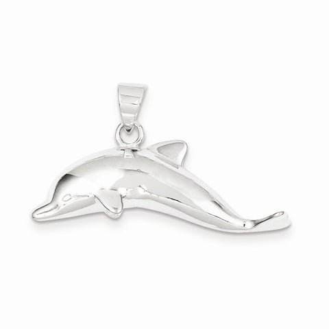 Sterling Silver Dolphin pendant, Pretty Pendants for Necklace