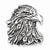 Sterling Silver Antiqued Eagle Head Pendant, Pendants for Necklace