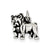 Dog Charm in Sterling Silver